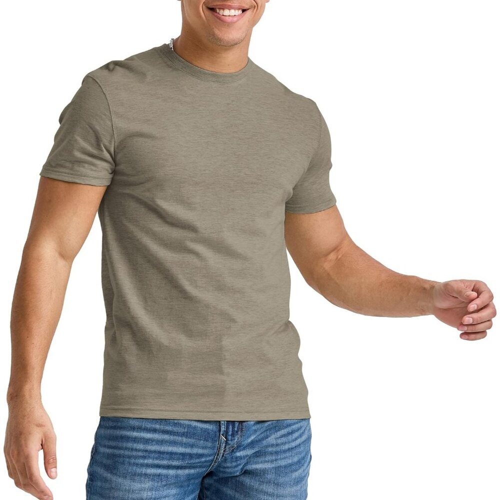 Men's Oregano Pe Heather Originals Lightweight Tri Blend Crewneck T Shirts